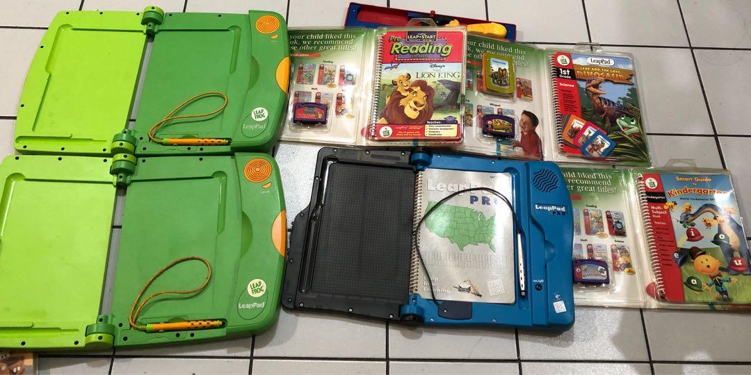 leapfrog educational tots (Category: Educational & Learning Toys) located in Quezon City. Submitted by psc2nd (Listing ID 1023147007, Image 2). Description: take all no haggling of price ( last price NA) selling all as is ( i don’t know if they are working with 1 box and instruction manual p200 for all.