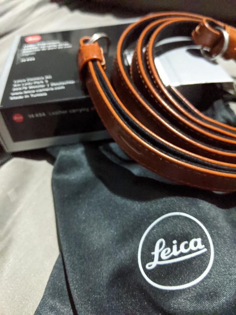 Leica Leather Carrying Strap / Leica Camera Strap, Photography, Cameras