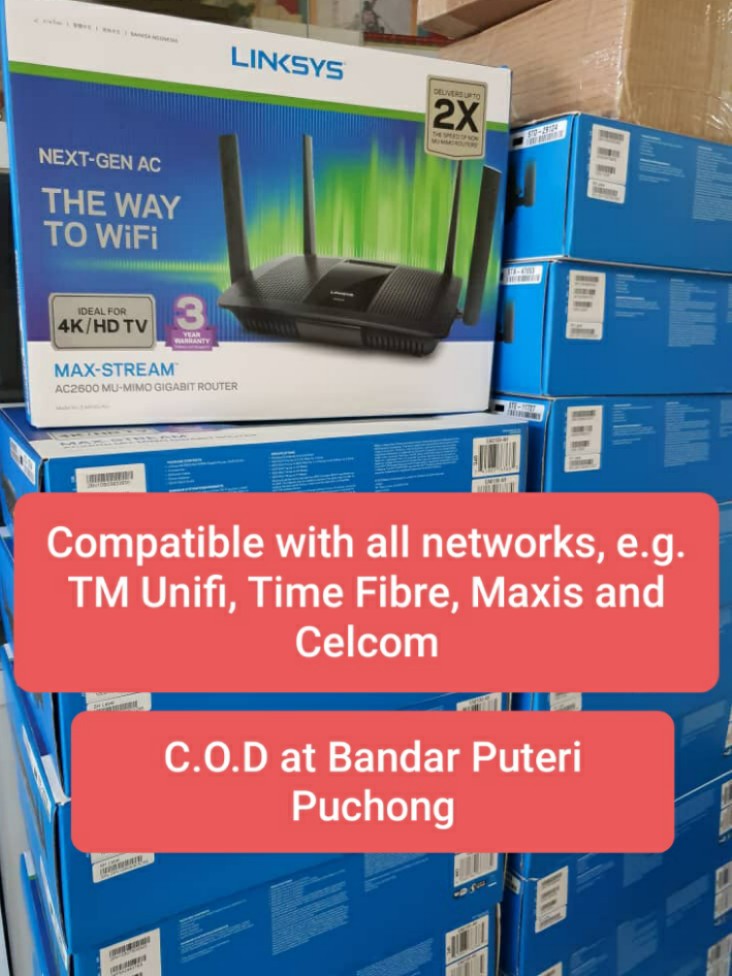 Linksys Router Unifi Iptv Maxis Times Celcom 5g Electronics Others On Carousell
