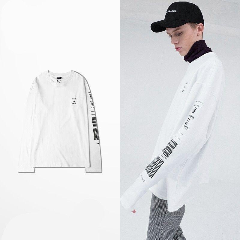 Long Sleev T Shirt Luv Is True Men S Fashion Clothes Tops On Carousell