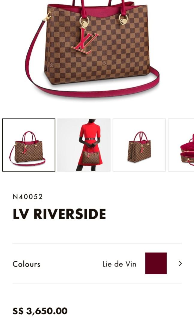 Unboxing LOUIS VUITTON LV Riverside N40052 Lie de Vin Pink Red