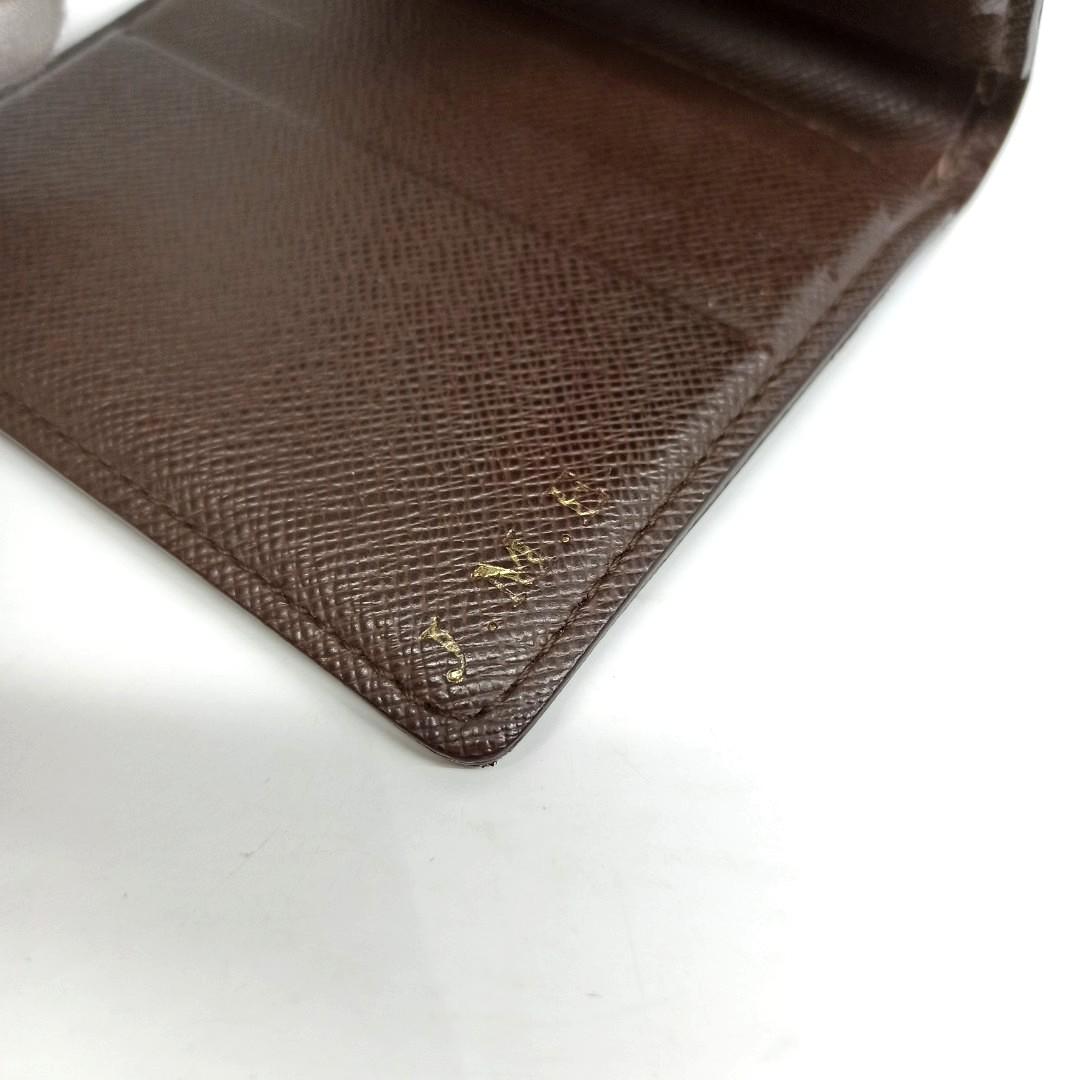 Louis Vuitton DAMIER Monogram Unisex Canvas Leather Logo Money Clips  (N60246)