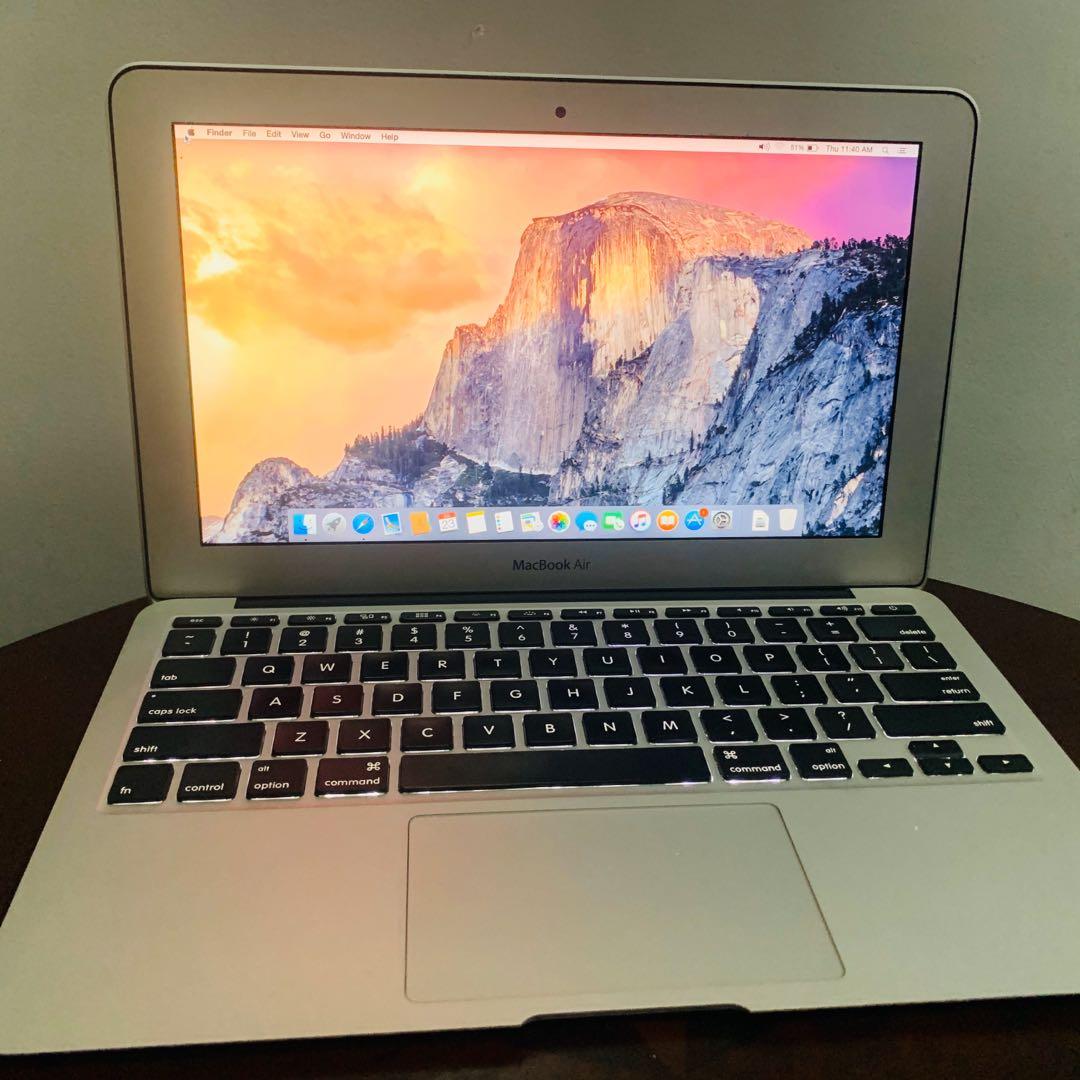 Macbook air 2011 (11inch) (Category: Laptops & Notebooks) located in Mandaluyong City. Submitted by dropcee (Listing ID 1023160625, Image 2). Description: MACBOOK AIR 2011 (11inch) Specs: Version - 10.10.5 Processor - 1.8GHz intel core i7 Memory 4GB 1333 MHz DDR3 Graphics - intel HD Graphics 3000 384 MB Storage - 256 SSD Cycle count - 1255 With: Original charger Free installation MS OFFICE Pm me for more info ❤️.