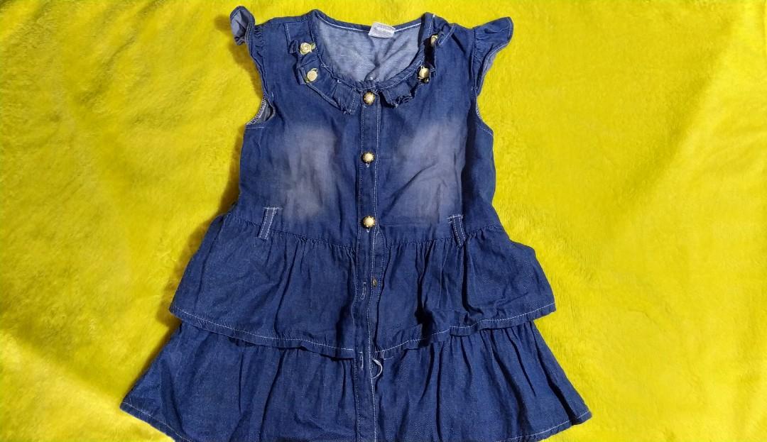 maong dress for kids