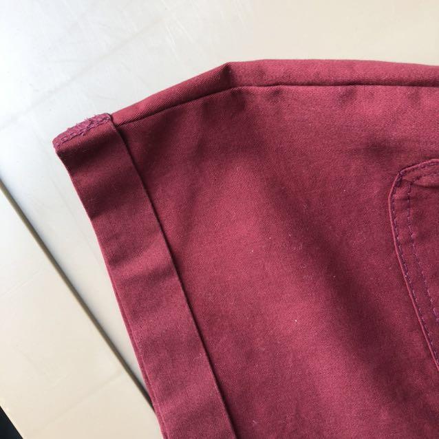 Maroon overall deals shorts