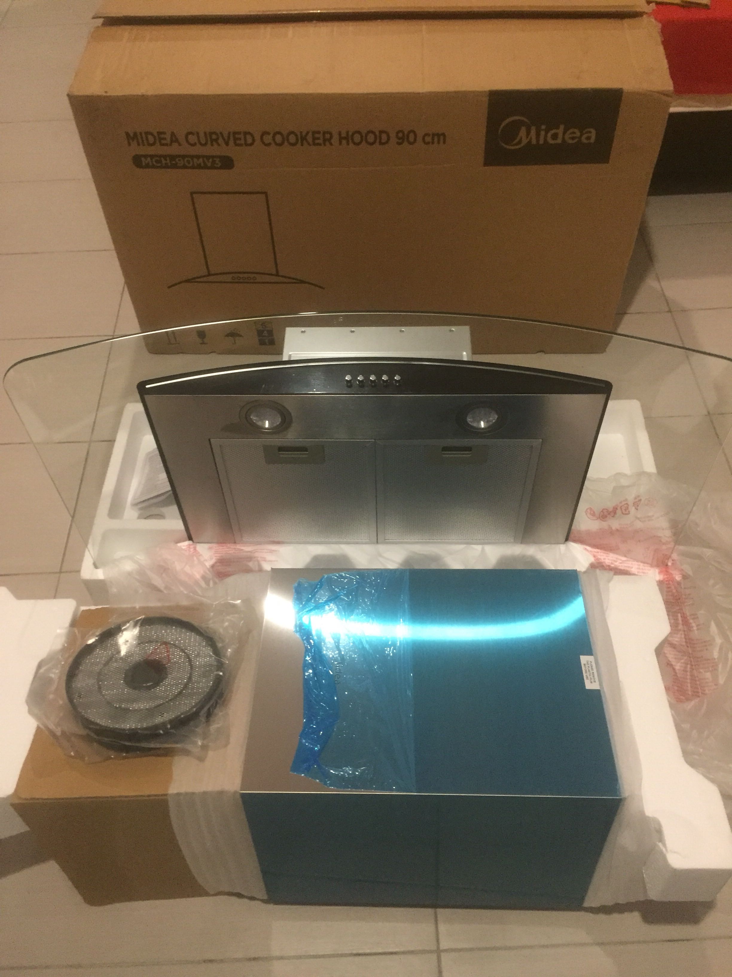 Midea curved cooker hood 90cm Health Nutrition Health Monitors