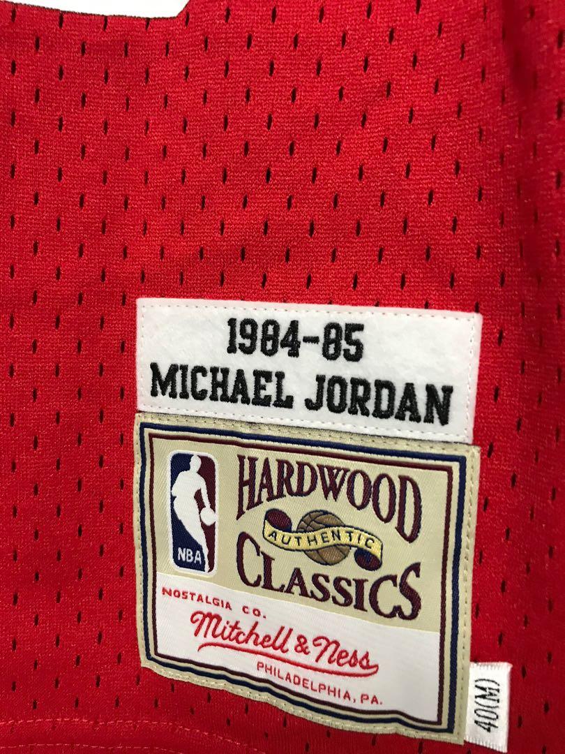 Michael Jordan Chicago Bulls Mitchell & Ness 1984-85 Hardwood Classics  Rookie Authentic Jersey - Red