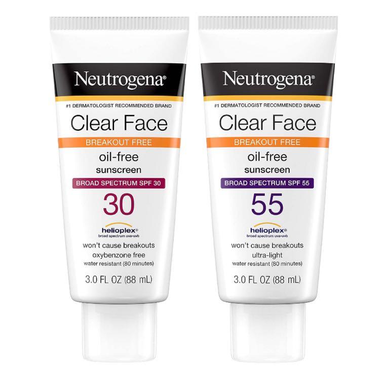 neutrogena clear face liquid lotion sunscreen spf 30