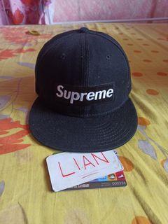 supreme x new era cap
