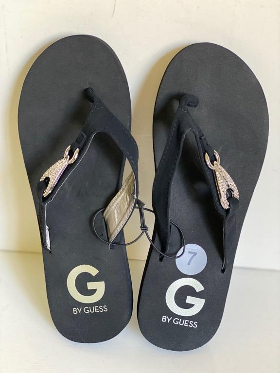 guess flip flops with rhinestones