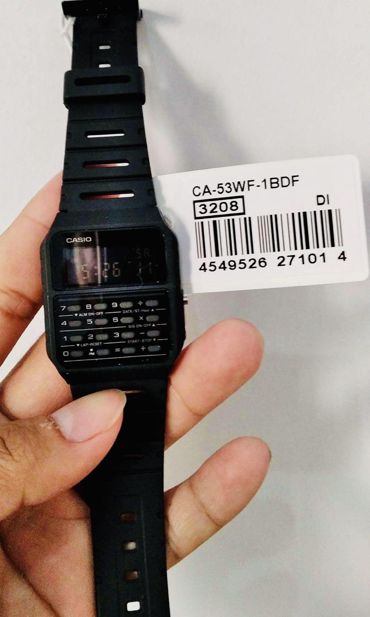 New Casio Unisex Sports Watch 100 Original Authentic By G Shock Gshock Company Ca 53wf 1bdf Ca 53wf 1b Ca 53w Deep Black Luxury Watches On Carousell