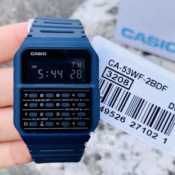 New Casio Unisex Sports Watch 100 Original Authentic By G Shock Gshock Company Ca 53wf 2bdf Ca 53wf 2b Ca 53w Navy Blue Luxury Watches On Carousell