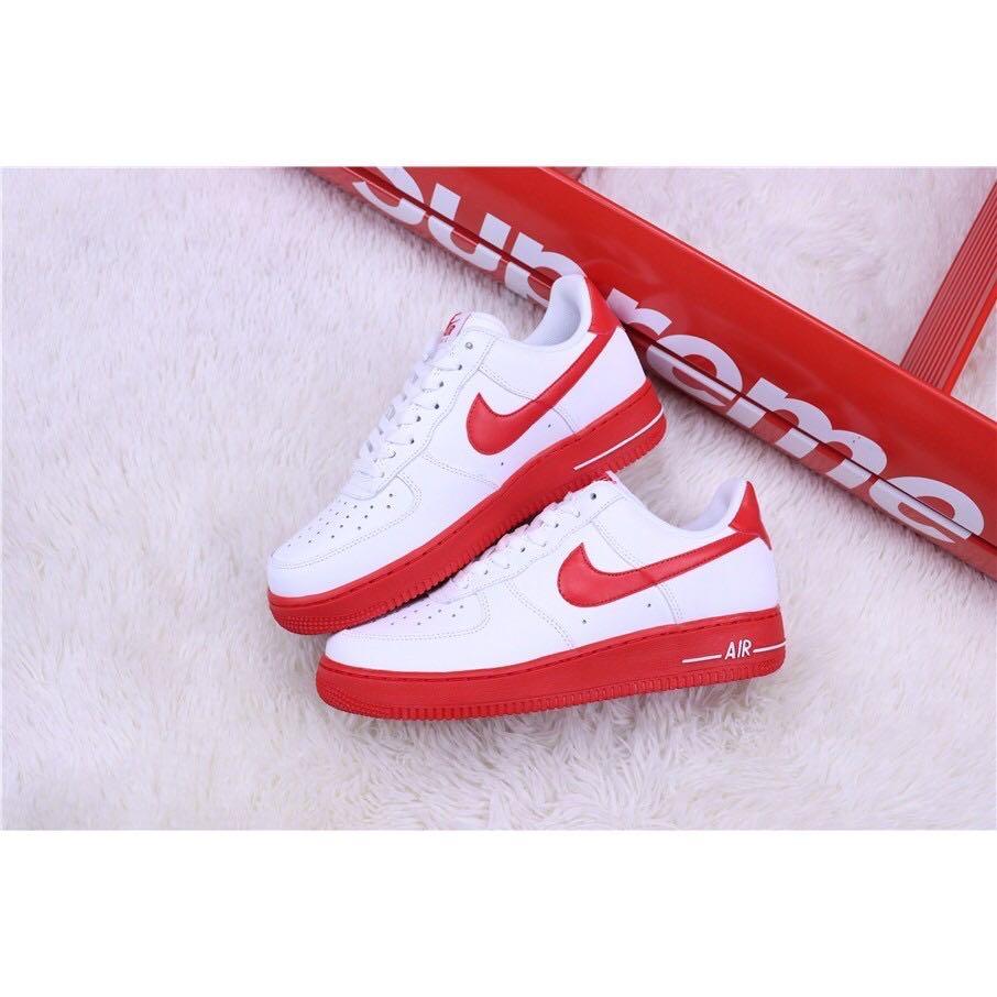 nike red white sneakers