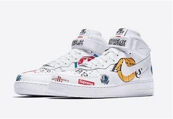 air force 1 supreme nba white