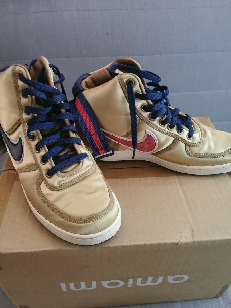 nike gold sneakers