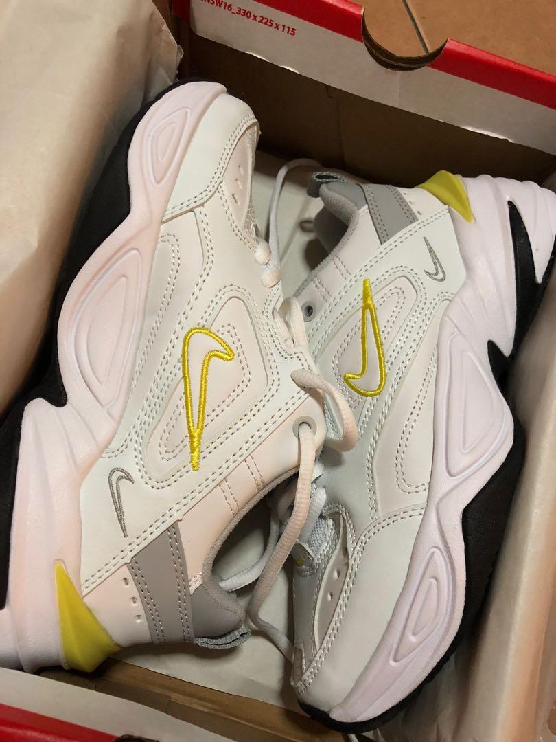 steamer grocery store experimental Nike M2K Tekno White Yellow Tone Unisex Casual Sneakers Shoes, Women's  Fashion, Footwear, Sneakers on Carousell