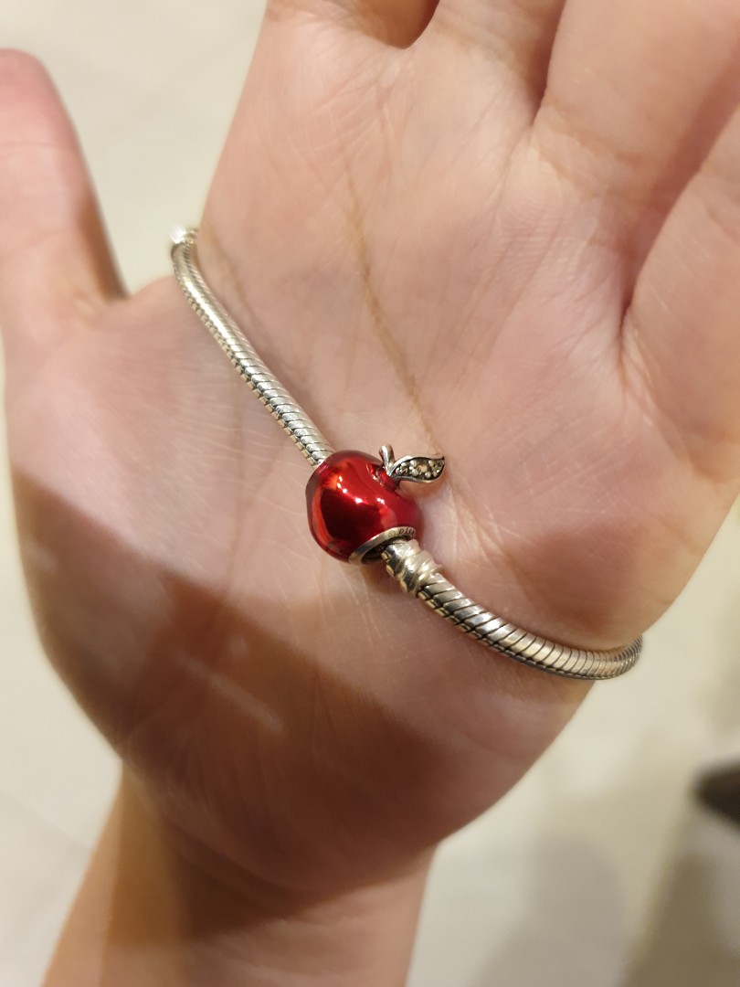 Pandora Apple Charm Women S Fashion Jewellery Bracelets On Carousell