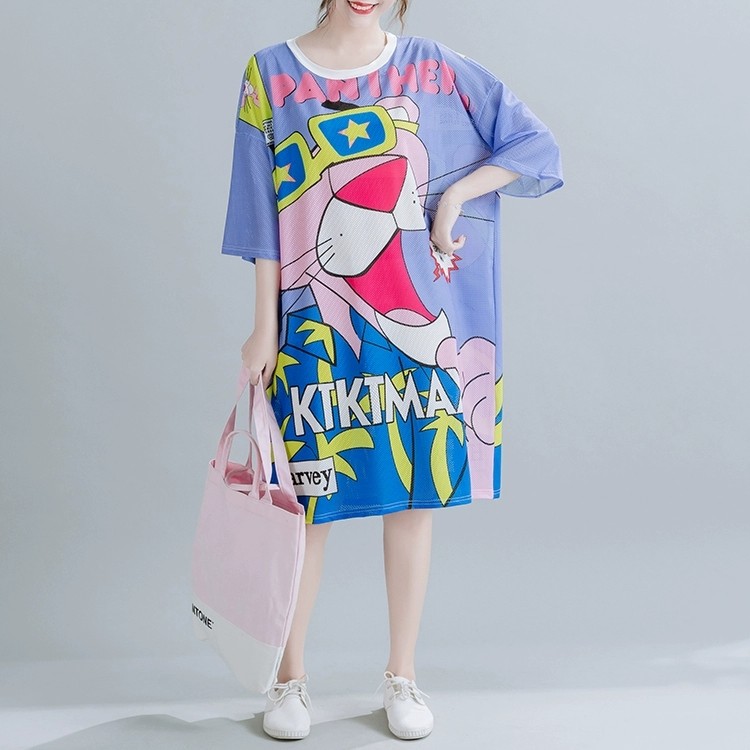 Pink panther t shirt dress hotsell