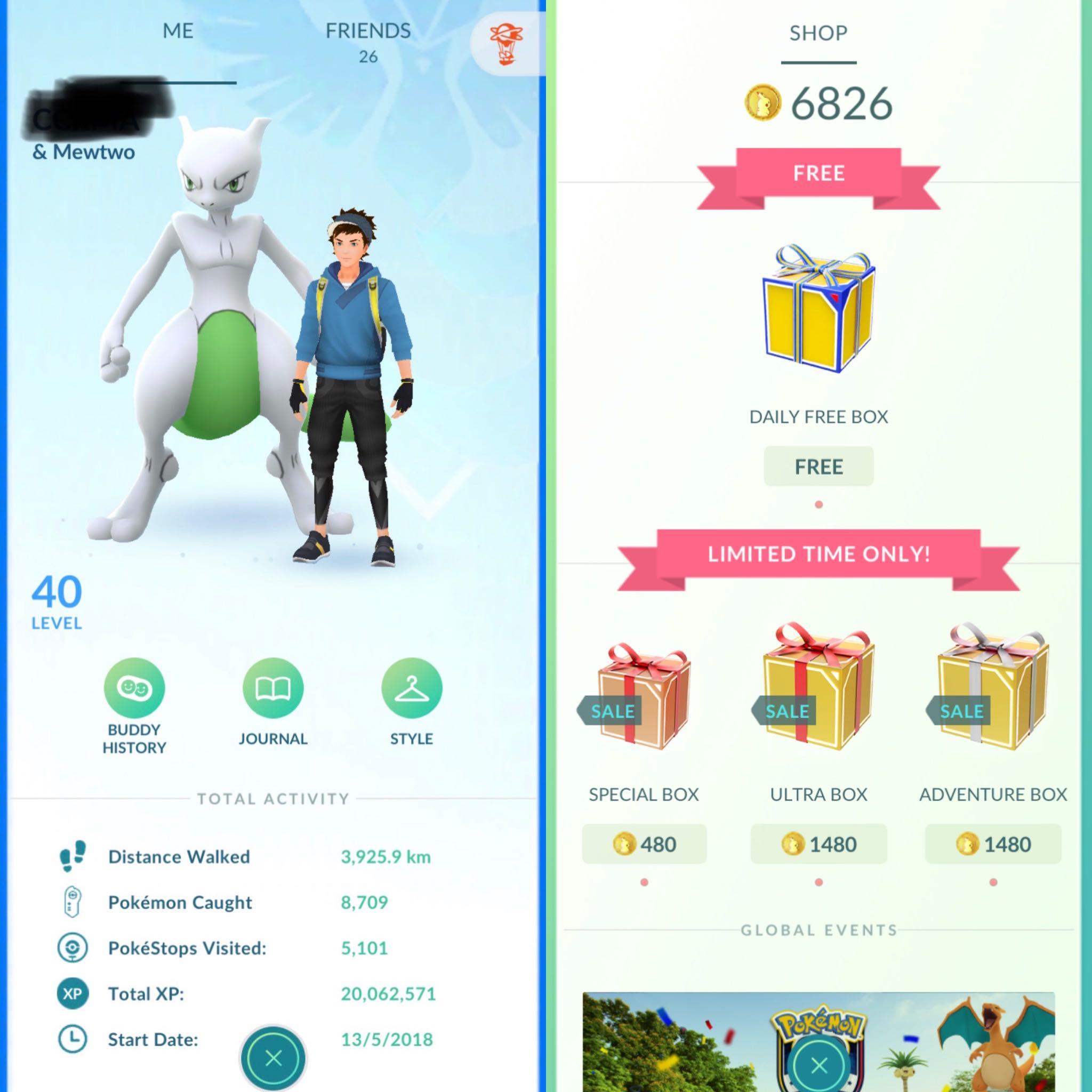 Pokemon Go Account Level 40 Mystic Video Gaming Others On Carousell