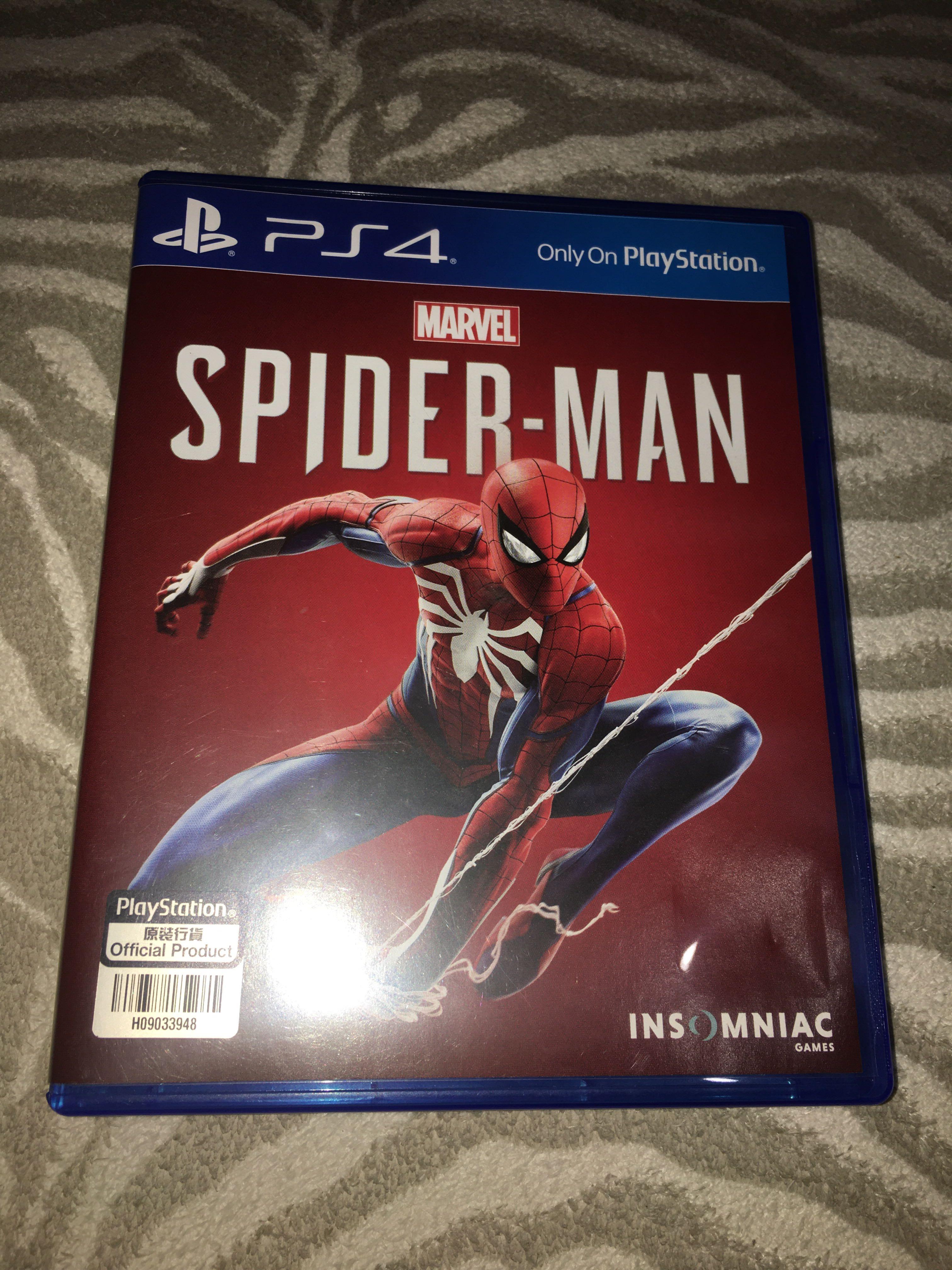 PS4: SPIDERMAN (Category: PlayStation) located in Manila. Submitted by smfishi (Listing ID 1020073569, Image 1). Description: Pristine Condition! Fixed price already.