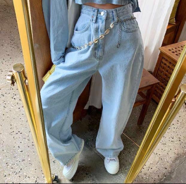 Retro Vintage 90s Style High Waisted Baggy Jeans Women S Fashion Clothes Pants Jeans Shorts On Carousell