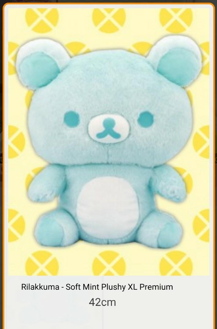 Rilakkuma soft mint plush XL premium Toreba, Hobbies & Toys, Toys