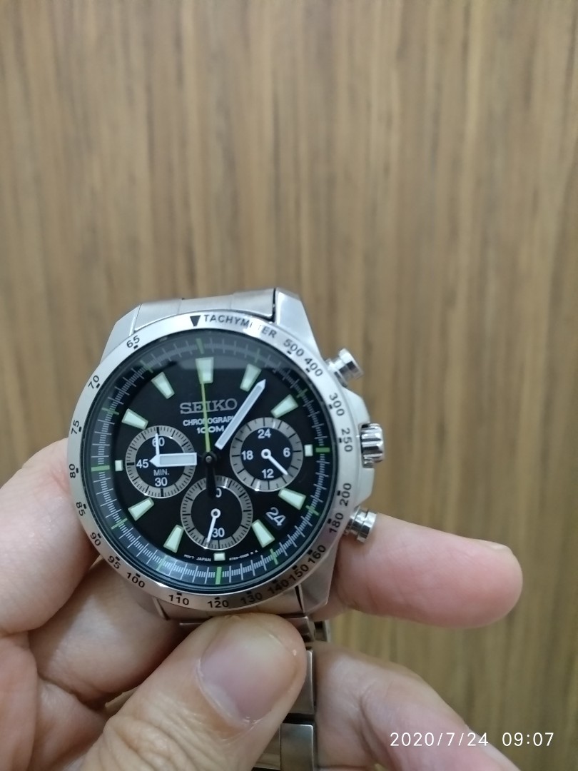 SEIKO CHRONOGRAPH GREEN DIAL, Men's Fashion, Watches & Accessories, Watches  on Carousell