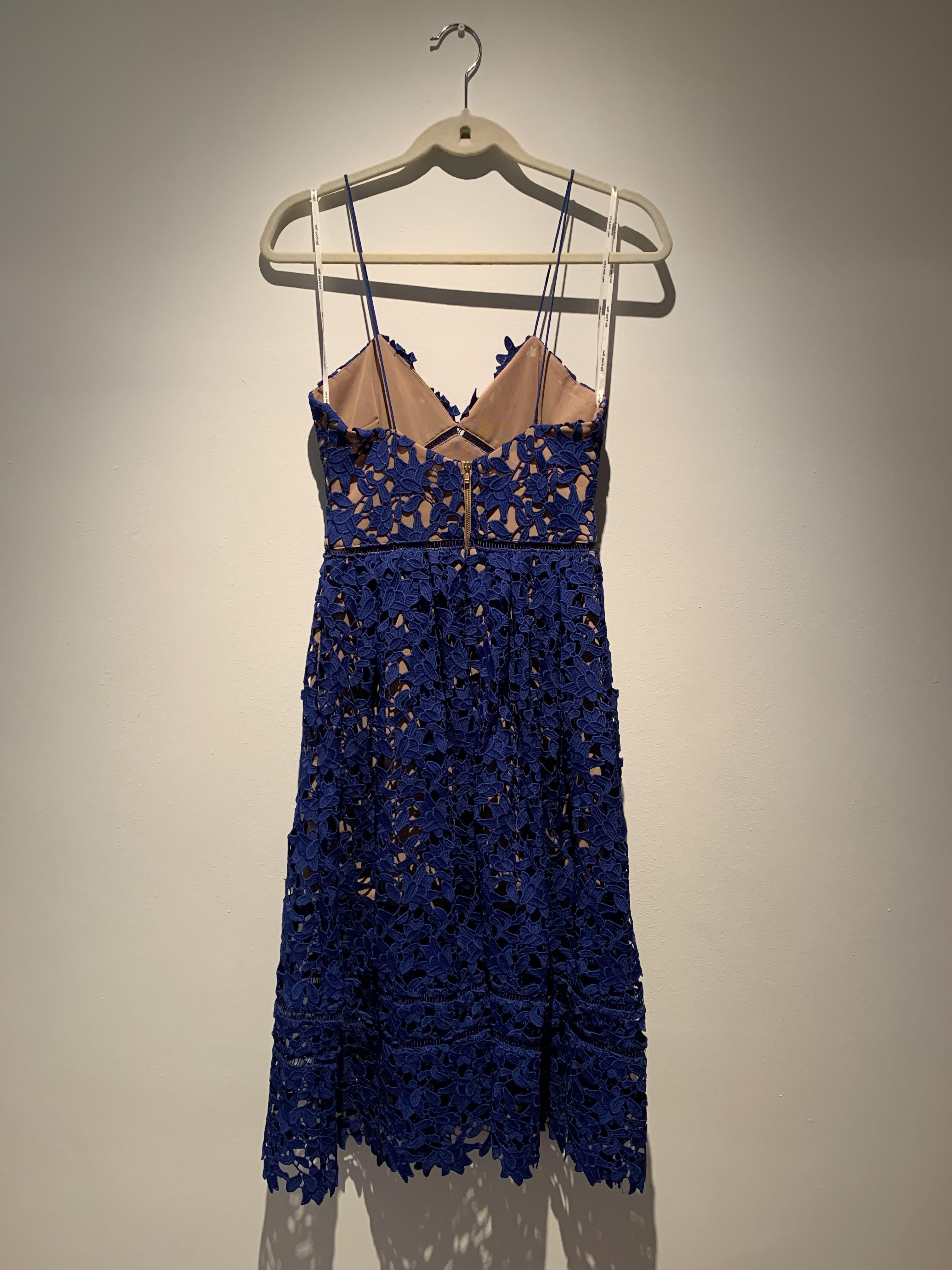 Self portrait azaelea dress cobalt sales