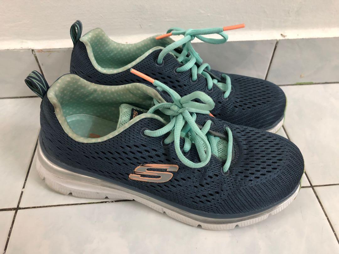 Skechers air cooled memory foam on sale green