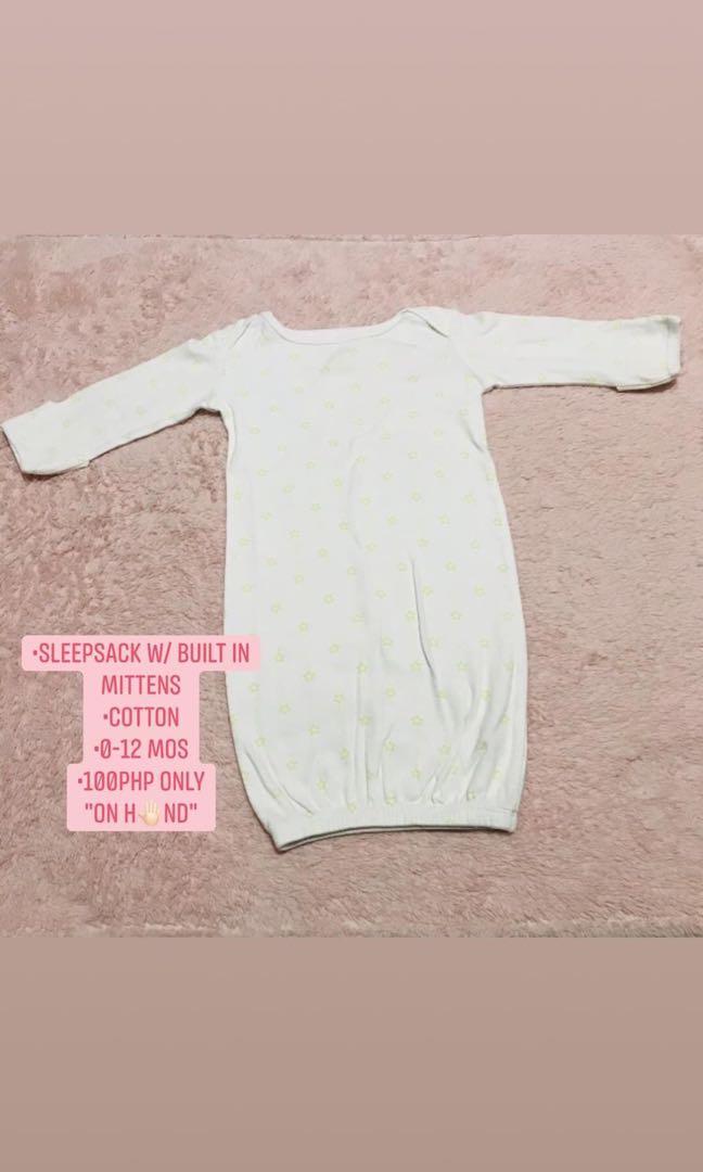 baby pajamas with built in mittens