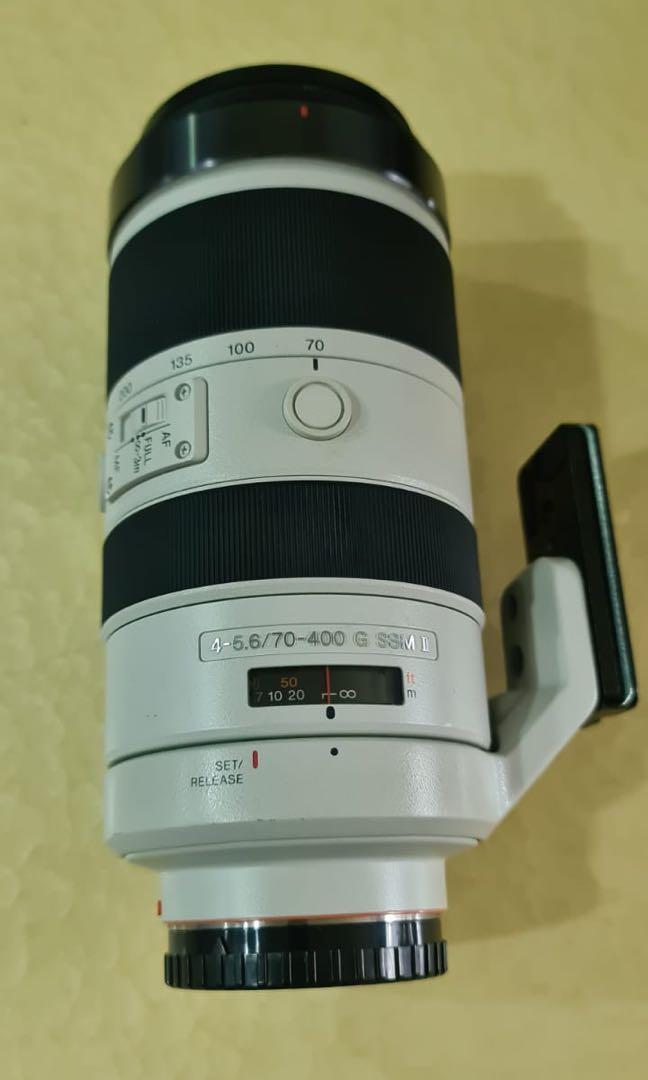 Sony 70 400mm F4 5 6 G Ssm Ii With Adaptor Photography Lenses On Carousell