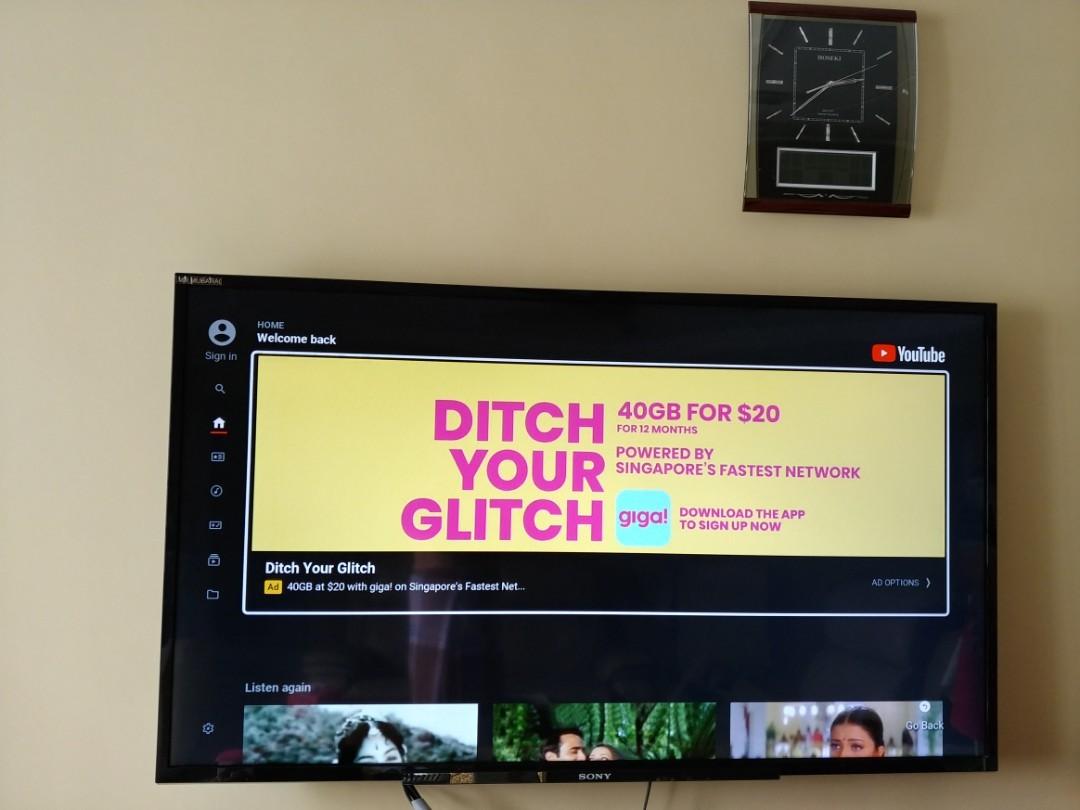 Sony Bravia 60" LCD KDL60R550A, TV & Home Appliances, TV