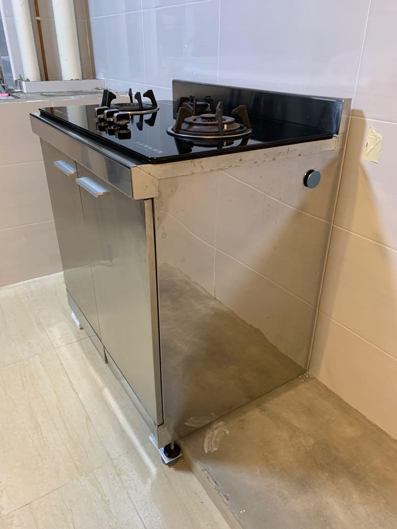 Stainless Steel Kitchen Stove Cabinet Furniture Home Living Bathroom Kitchen Fixtures On Carousell