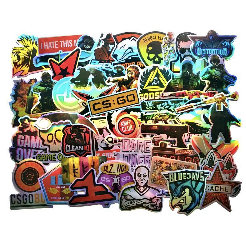 (Stickers) 50pc CSGO Counter Strike Global Offensive Stream Video Games