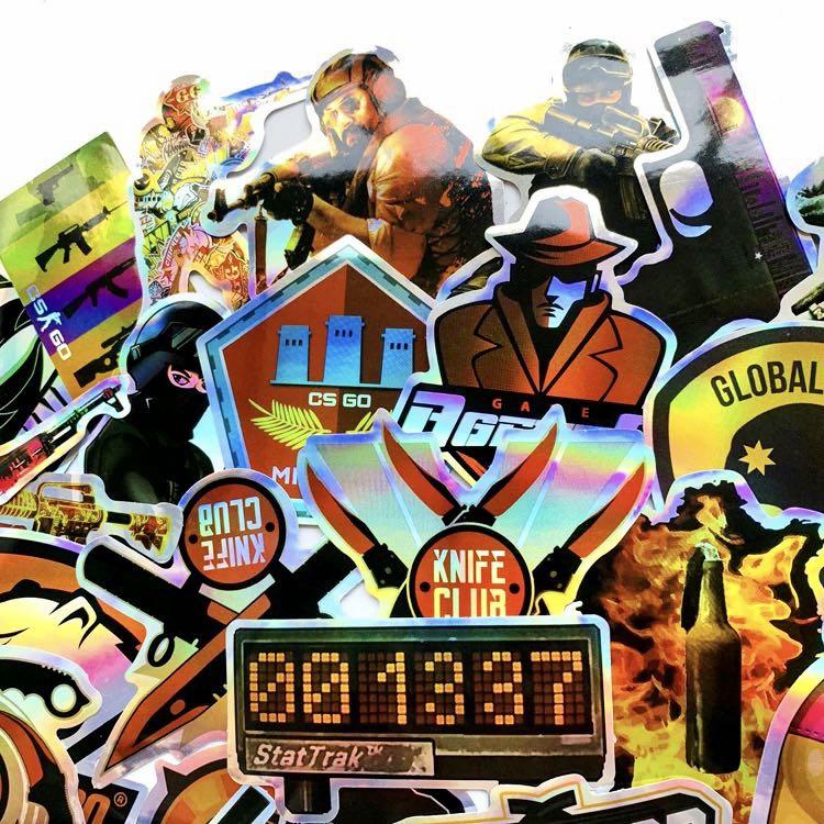 (Stickers) 50pc CSGO Counter Strike Global Offensive Stream Video Games