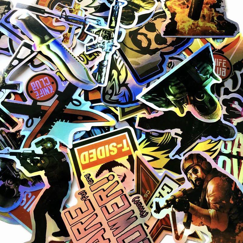 (Stickers) 50pc CSGO Counter Strike Global Offensive Stream Video Games