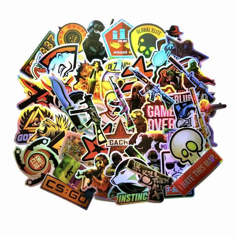 (Stickers) 50pc CSGO Counter Strike Global Offensive Stream Video Games