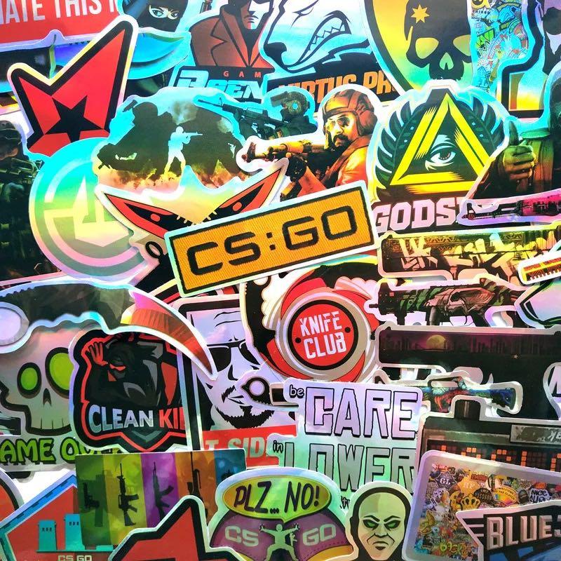 (Stickers) 50pc CSGO Counter Strike Global Offensive Stream Video Games