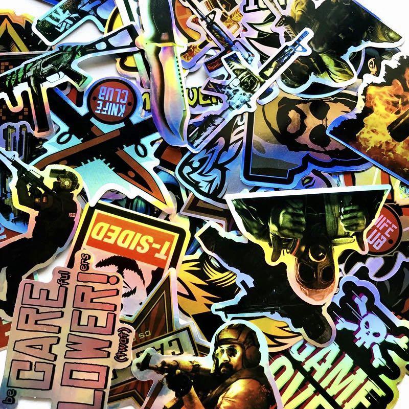(Stickers) 50pc CSGO Counter Strike Global Offensive Stream Video Games