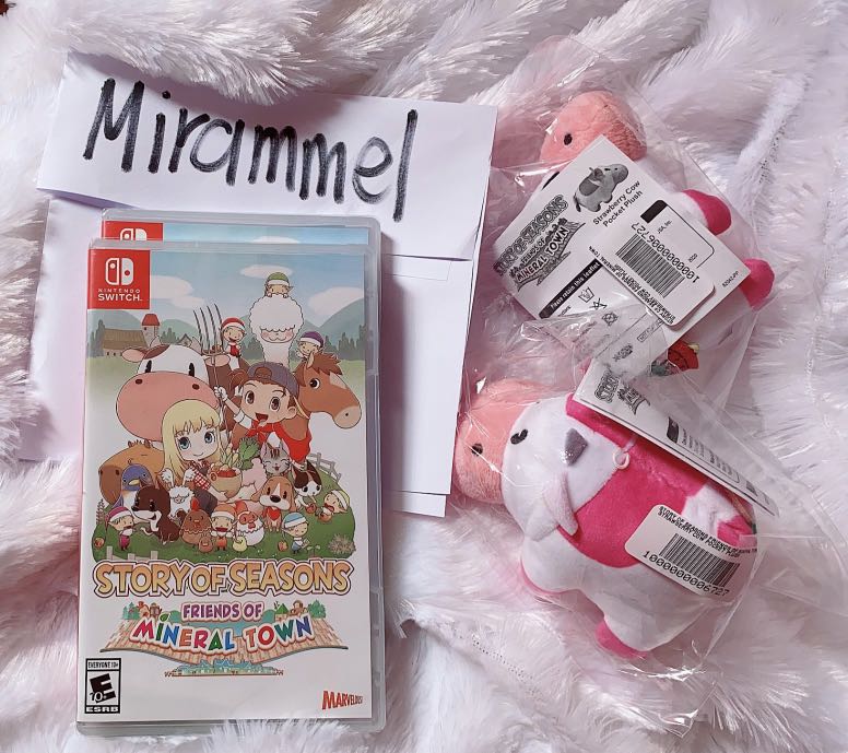 Story of Seasons Friends of Mineral Town with Strawberry Cow Plush