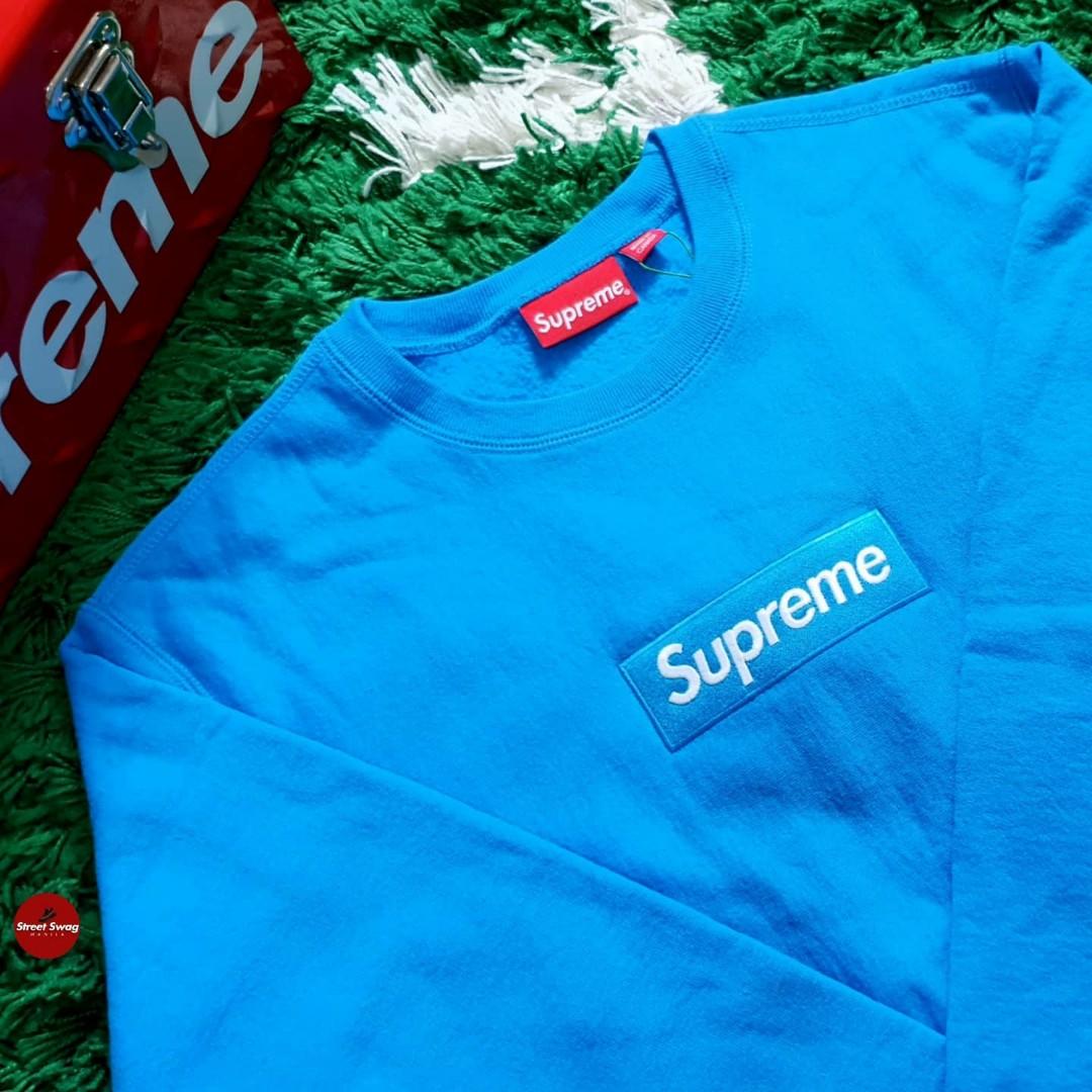 supreme blue crewneck