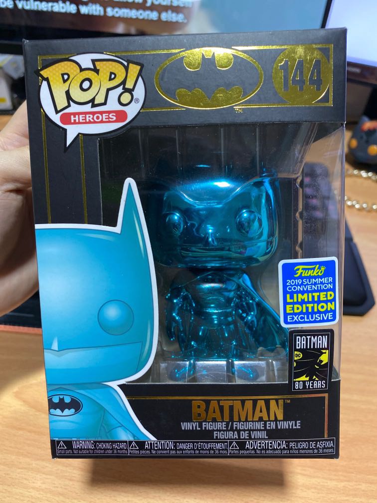 teal chrome batman funko pop