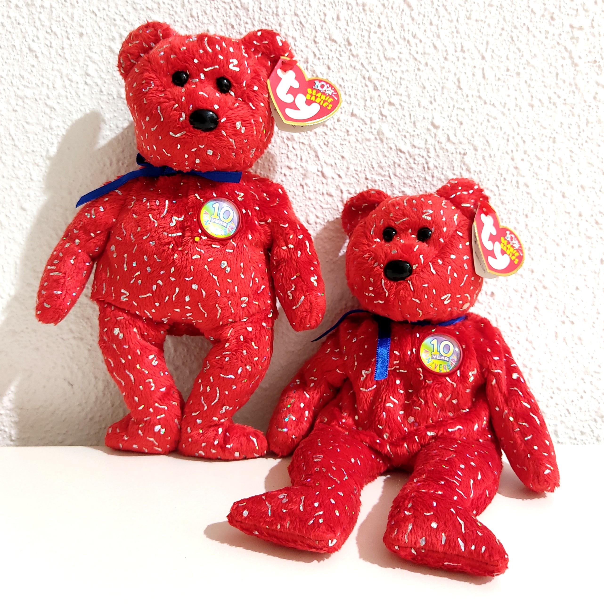 Ty beanie baby top 10 year anniversary