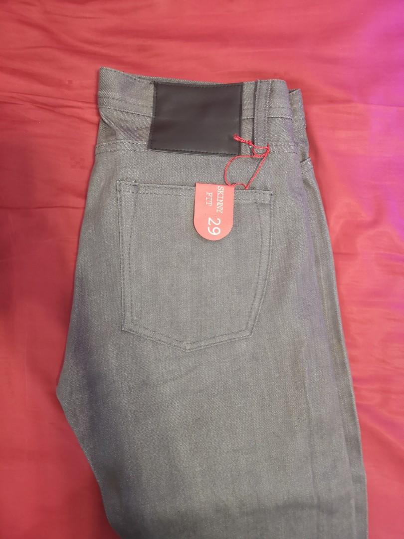 gray selvedge jeans