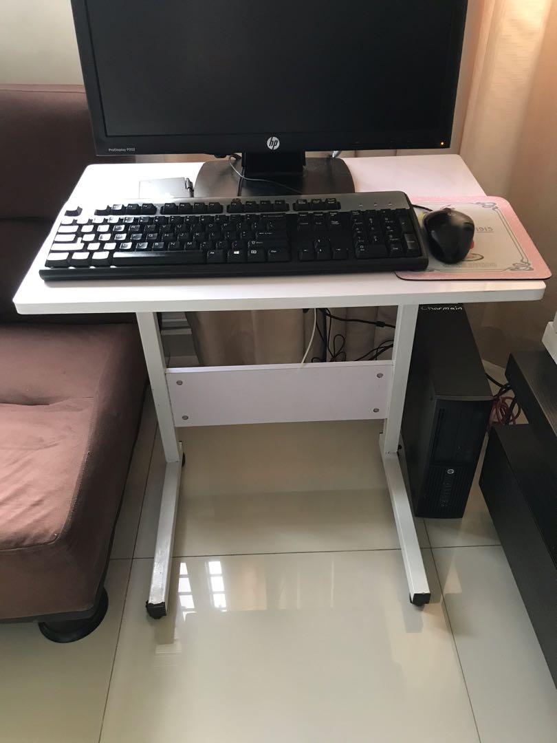 USED COMPUTER TABLE WHITE 20, Furniture & Home Living, Furniture