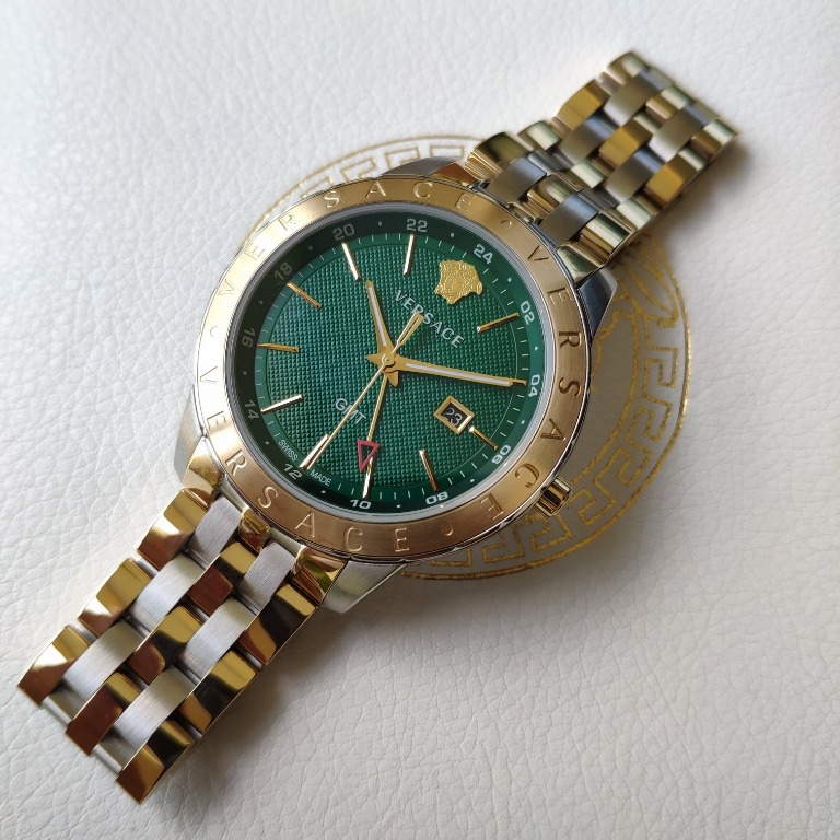 VERSACE Herrenuhr Univers Green Dial Watch VEBK00718 Men s