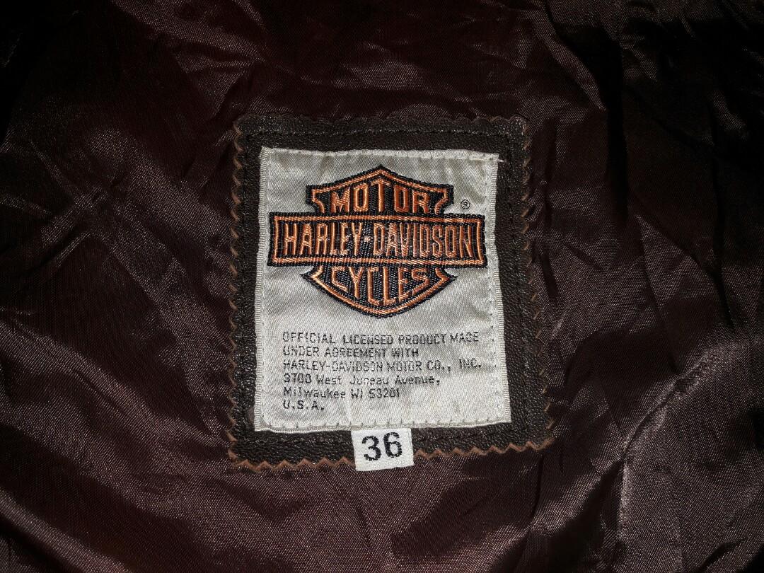 harley davidson denim and leather jacket