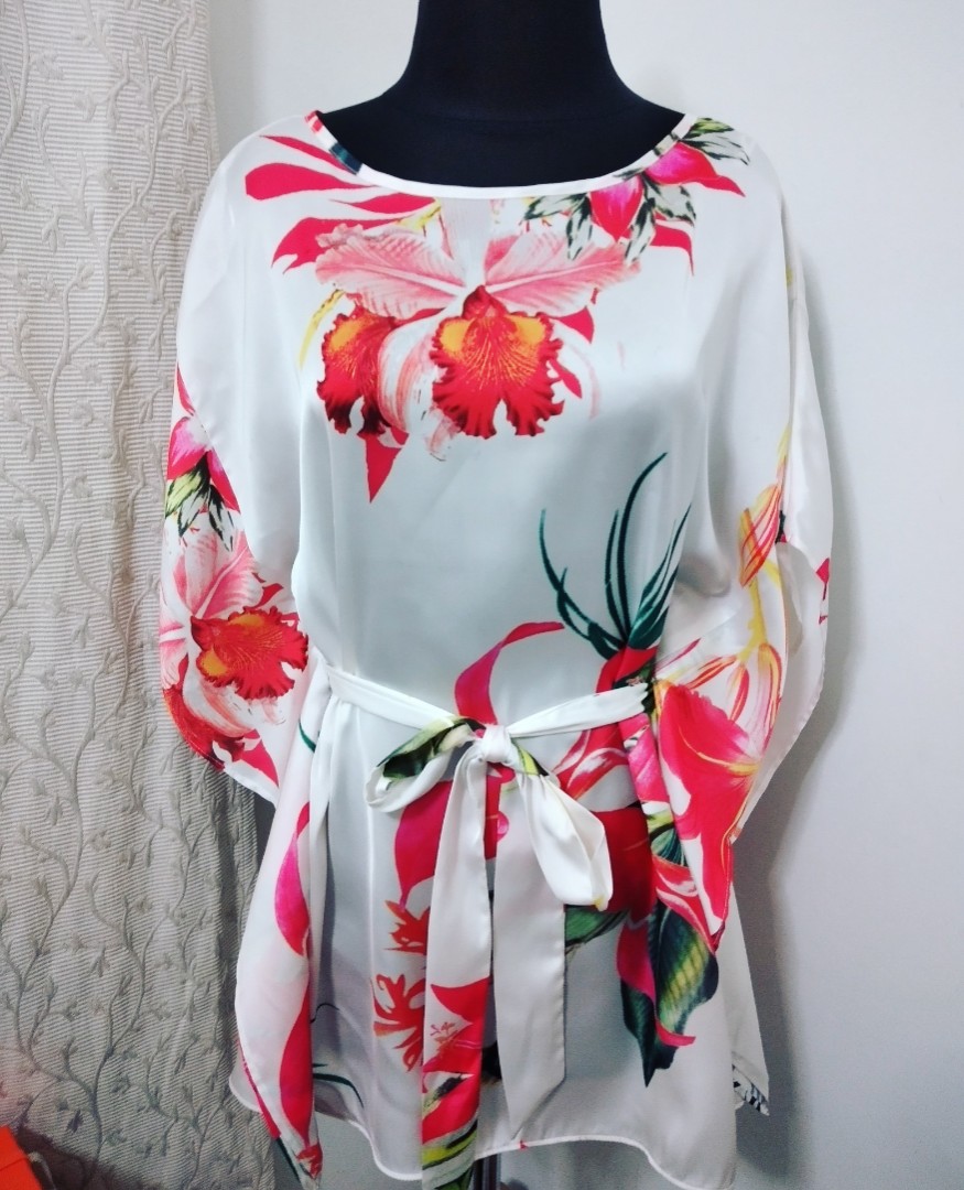 Wallis Floral Print Kaftan Top, Women's 