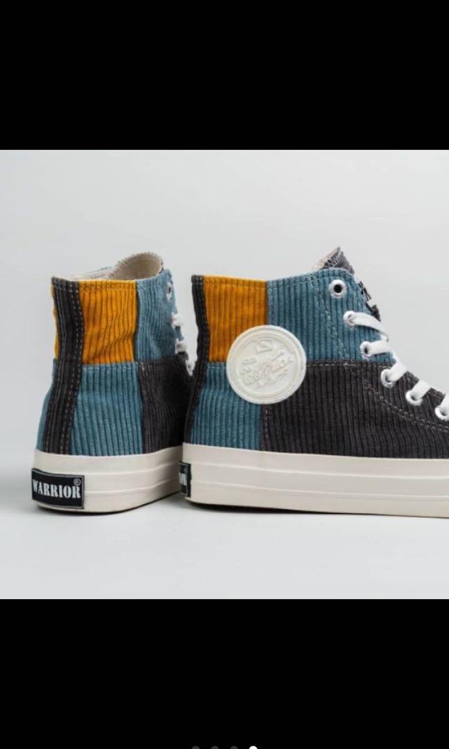 Warrior Rainbow Grey Warior Fesyen Pria Sepatu Sneakers Di Carousell