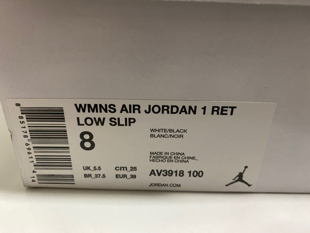 Wmns Air Jordan 1 Ret Low Slip, Women's Fashion, Footwear 
